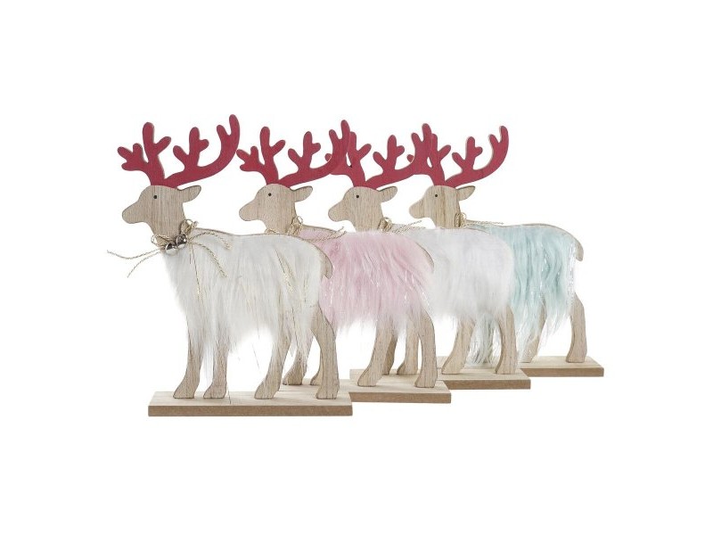 Коледна Украса DKD Home Decor полиестер MDF Царица (23 x 5 x 16 cm) (4 броя)