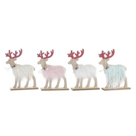 Коледна Украса DKD Home Decor полиестер MDF Царица (23 x 5 x 16 cm) (4 броя)