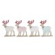 Коледна Украса DKD Home Decor полиестер MDF Царица (23 x 5 x 16 cm) (4 броя)