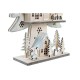 Коледно дърво DKD Home Decor Червен Дърво Син Розов Дървен Зелен (23 x 9 x 47 cm) (2 броя)