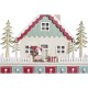 Коледен Календар DKD Home Decor Дървен Къща (32 x 8 x 33 cm) (2 броя)