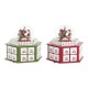 Коледен Календар DKD Home Decor Дървен (22 x 19 x 20 cm) (2 броя)