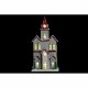 Коледна Украса DKD Home Decor Къща MDF (13 x 8 x 28 cm) (2 броя)