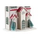 Коледна Украса DKD Home Decor Къща MDF (13 x 8 x 28 cm) (2 броя)