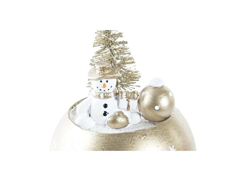 Коледна Украса DKD Home Decor MDF (8 x 8 x 11 cm) (3) (3 броя)