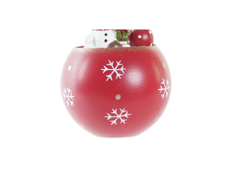 Коледна Украса DKD Home Decor MDF (8 x 8 x 11 cm) (3) (3 броя)