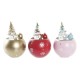 Коледна Украса DKD Home Decor MDF (8 x 8 x 11 cm) (3) (3 броя)