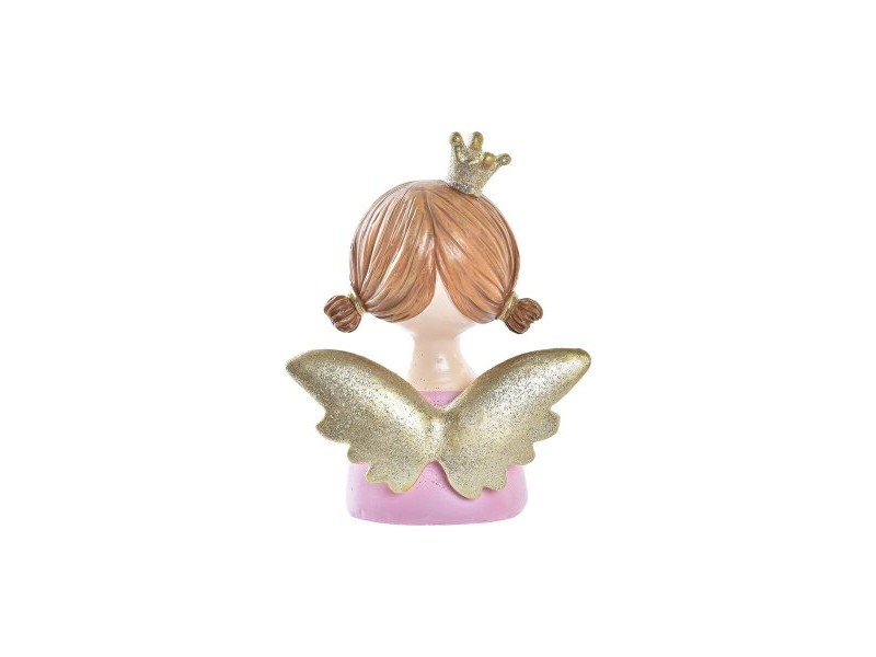 Коледна Украса DKD Home Decor Смола Ангел (9 x 5 x 12 cm) (2 броя)