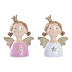 Коледна Украса DKD Home Decor Смола Ангел (9 x 5 x 12 cm) (2 броя)