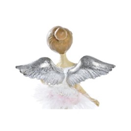 Коледна Украса DKD Home Decor Смола Ангел (11 x 9 x 17 cm) (2 броя)