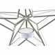 Коледен Свещник DKD Home Decor Златен Сребрист Звезда 16 x 8 x 16 cm (2 броя)