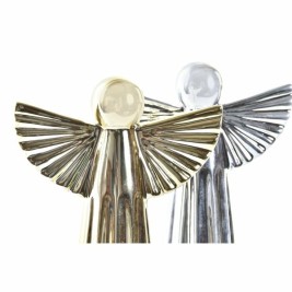 Коледна Украса DKD Home Decor Порцелан Ангел (13 x 5 x 17 cm) (2 броя)