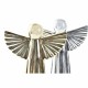 Коледна Украса DKD Home Decor Порцелан Ангел (13 x 5 x 17 cm) (2 броя)