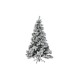 Коледно дърво DKD Home Decor Бял Зелен Метал полиетилен Снежен 130 x 130 x 218 cm
