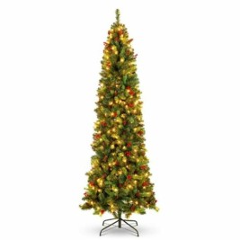 Коледно дърво DKD Home Decor Зелен Метал полиетилен Пластмаса 1 x 1 x 150 cm 70 x 70 x 150 cm