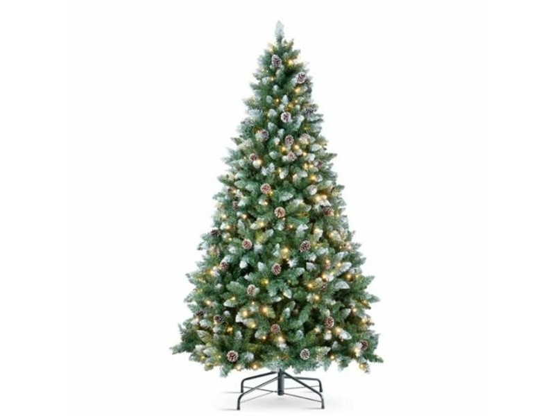 Коледно дърво DKD Home Decor Зелен Метал полиетилен 80 x 80 x 150 cm 1 x 1 x 150 cm