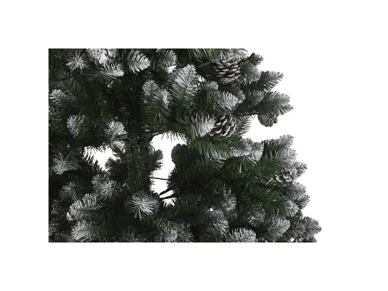 Коледно дърво DKD Home Decor LED Светлина Зелен Метал полиетилен 130 x 130 x 218 cm