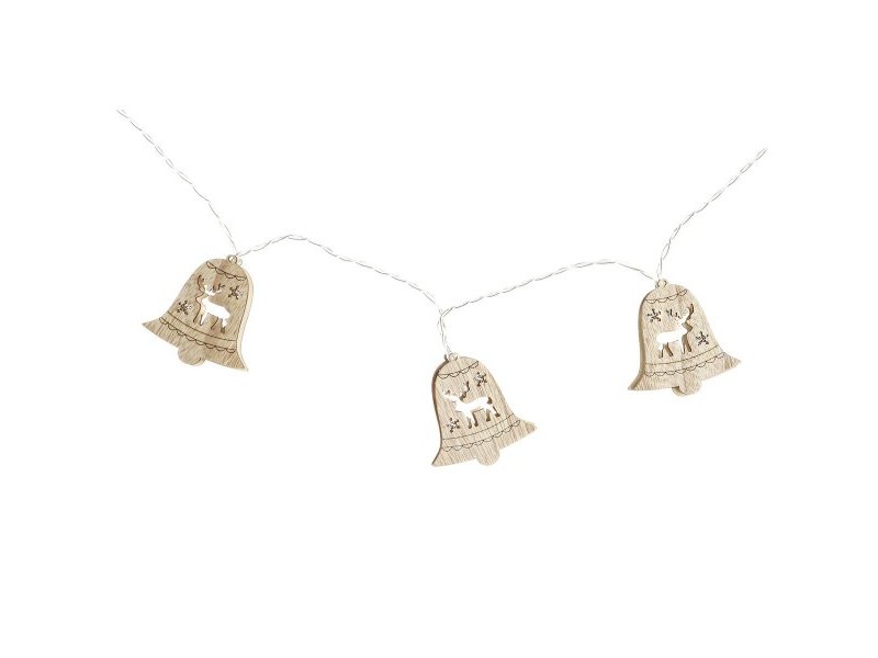Гирлянда от LED Светлини DKD Home Decor Царица Камбани Кафяв 6,5 x 1,4 x 5,8 cm