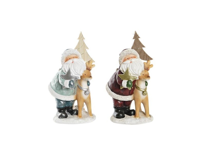 Коледна Украса DKD Home Decor Смола (15,5 x 15,5 x 28 cm) (2 броя)
