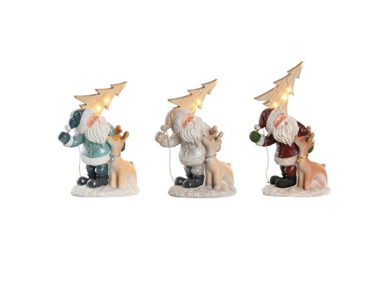 Коледна Украса DKD Home Decor Смола (18 x 11 x 23,5 cm) (3 броя)