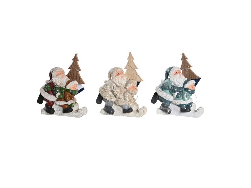 Коледна Украса DKD Home Decor Смола (20 x 9 x 22 cm) (3 броя)