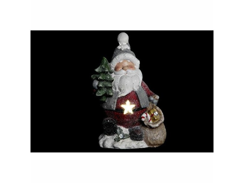 Коледна Украса DKD Home Decor Дядо Коледа Магнезиев (27 x 20 x 43 cm) (2 броя)