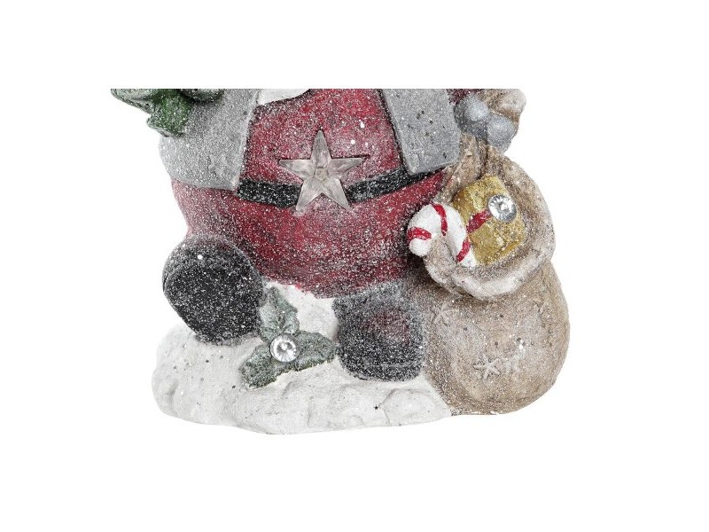 Коледна Украса DKD Home Decor Дядо Коледа Магнезиев (27 x 20 x 43 cm) (2 броя)
