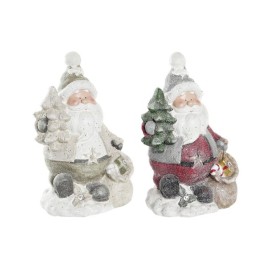 Коледна Украса DKD Home Decor Дядо Коледа Магнезиев (27 x 20 x 43 cm) (2 броя)
