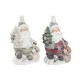 Коледна Украса DKD Home Decor Дядо Коледа Магнезиев (27 x 20 x 43 cm) (2 броя)