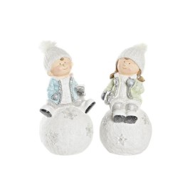 Коледна Украса DKD Home Decor Деца Магнезиев (21,5 x 20 x 39 cm) (2 броя)