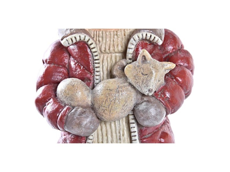 Коледна Украса DKD Home Decor полиестер Смола Деца (15 x 12 x 35 cm) (2 броя)