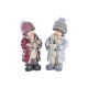 Коледна Украса DKD Home Decor полиестер Смола Деца (15 x 12 x 35 cm) (2 броя)