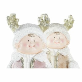 Коледна Украса DKD Home Decor Деца Магнезиев (20,5 x 18 x 49,5 cm) (2 броя)