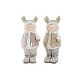 Коледна Украса DKD Home Decor Деца Магнезиев (20,5 x 18 x 49,5 cm) (2 броя)