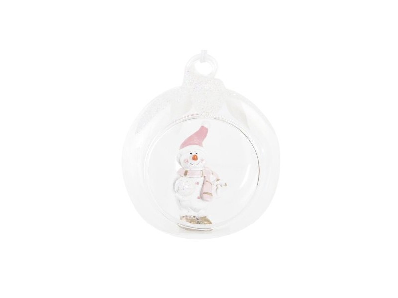 Коледна Украса DKD Home Decor Кристал Смола (7 x 6 x 8 cm) (4 броя)
