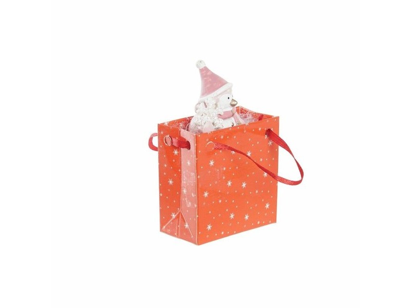 Коледна Украса DKD Home Decor Смола Снежен човек (3,5 x 2,5 x 4 cm) (4 броя)