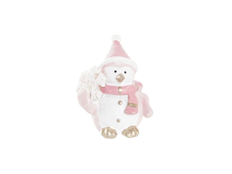 Коледна Украса DKD Home Decor Смола Снежен човек (3,5 x 2,5 x 4 cm) (4 броя)