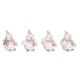 Коледна Украса DKD Home Decor Смола Снежен човек (3,5 x 2,5 x 4 cm) (4 броя)