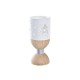 Коледен Свещник DKD Home Decor Бял Кафяв Естествен Звезда 6 x 6 x 14 cm