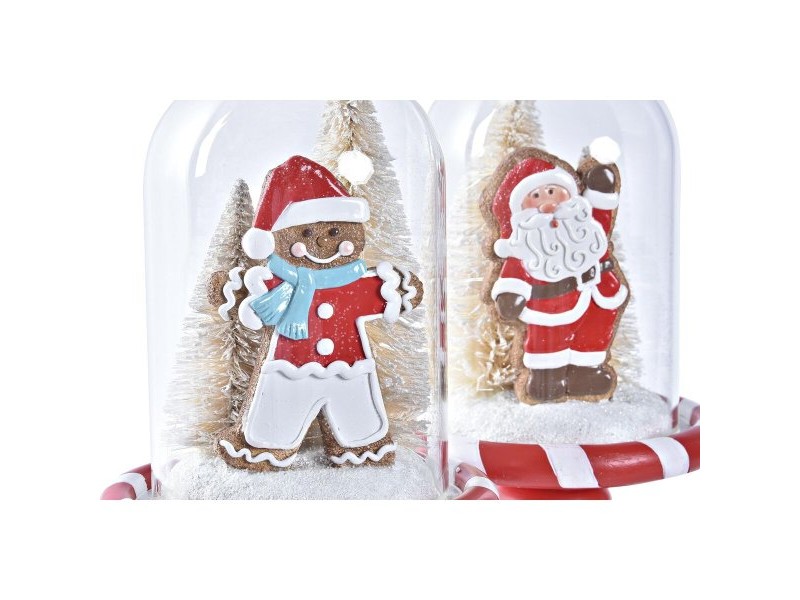Коледна Украса DKD Home Decor Смола (13,5 x 13,5 x 23,5 cm) (2 броя)