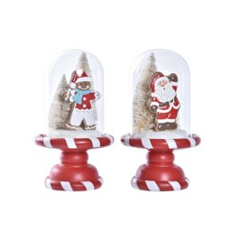Коледна Украса DKD Home Decor Смола (13,5 x 13,5 x 23,5 cm) (2 броя)