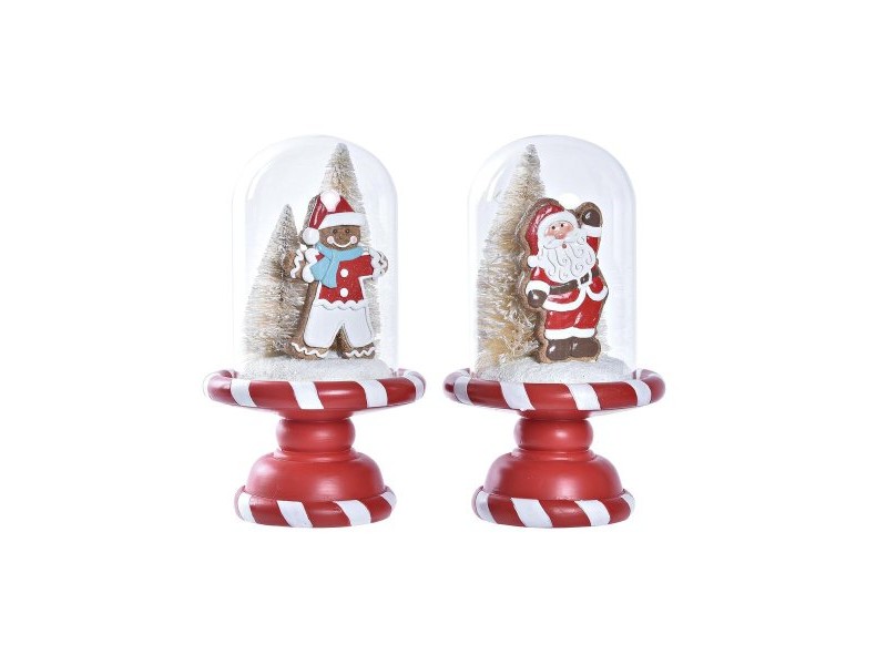 Коледна Украса DKD Home Decor Смола (13,5 x 13,5 x 23,5 cm) (2 броя)