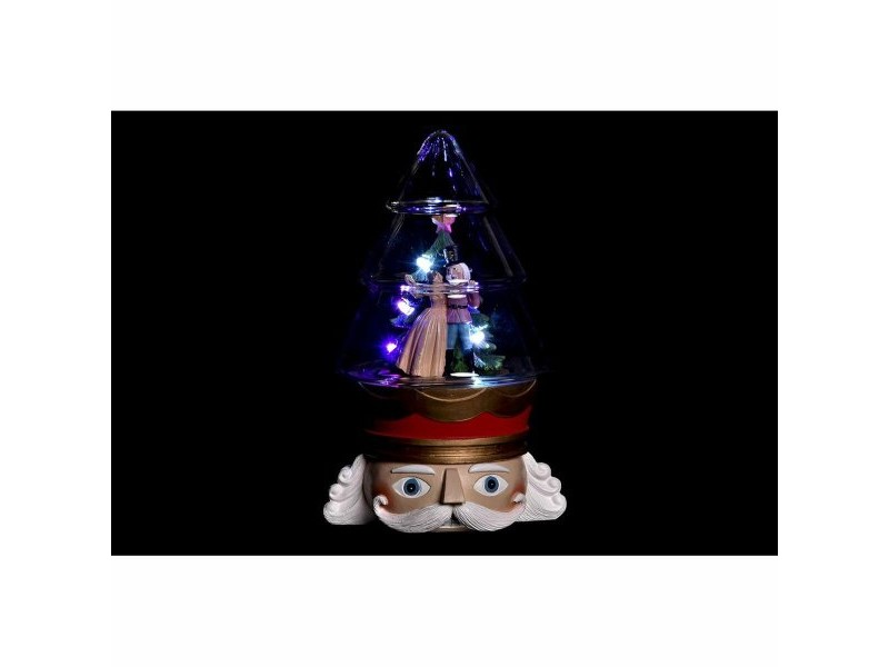 Ярка декорация DKD Home Decor Коледа Червен Бял (15 x 13,5 x 24 cm) (2 броя)