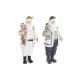 Коледна Украса DKD Home Decor Смола Дядо Коледа (12 x 9 x 27 cm) (2 броя)