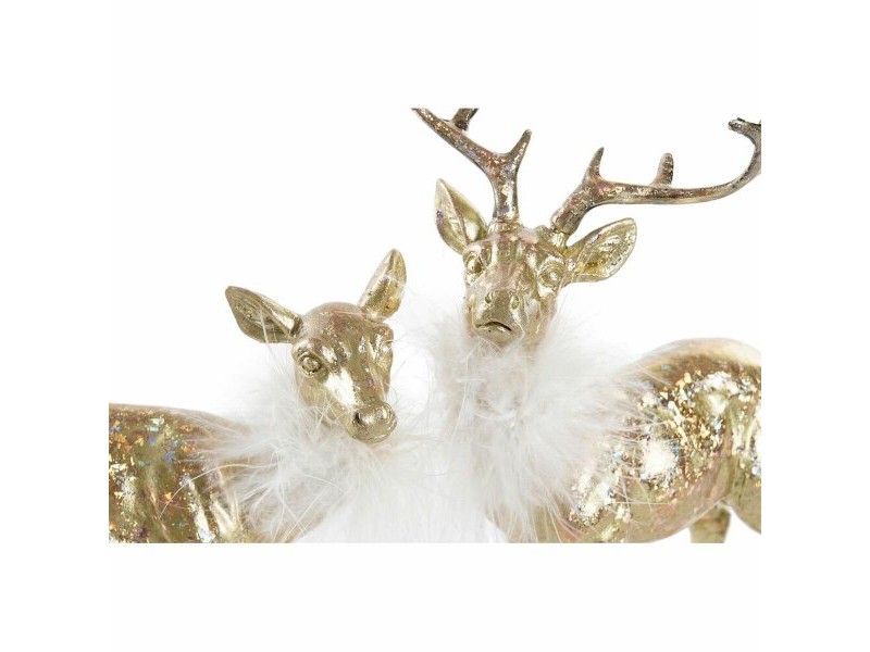 Коледна Украса DKD Home Decor Смола Царица (17,5 x 9 x 22,5 cm) (2 броя)