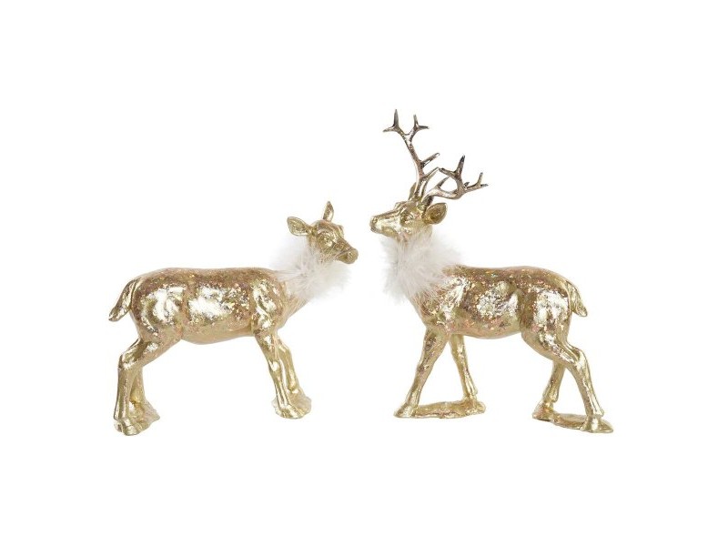 Коледна Украса DKD Home Decor Смола Царица (17,5 x 9 x 22,5 cm) (2 броя)