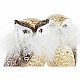 Коледна Украса DKD Home Decor Бухал Смола (7,5 x 7,5 x 14 cm) (2 броя)