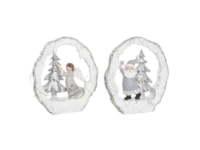 Коледна Украса DKD Home Decor Смола (17 x 4,5 x 19 cm) (2 броя)