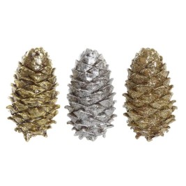 Коледна Украса DKD Home Decor Ананас Смола (13 x 7,5 x 7,5 cm) (3) (3 броя)