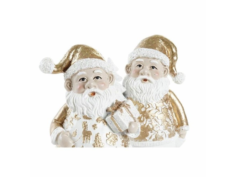 Коледна Украса DKD Home Decor Смола Дядо Коледа (8 x 6 x 13,5 cm) (2 броя)